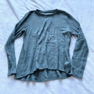 American Eagle Soft Green Ribbed Top